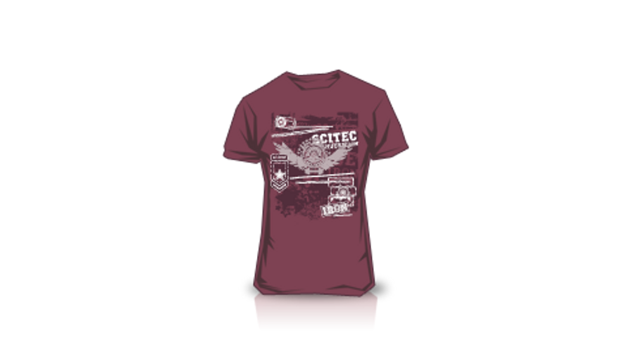 Sport Shirts Scitec Nutrition T Shirt Made Of Iron Burgundy Sport Shirts Scitec Nutrition T Shirt Made Of Iron Burgundy